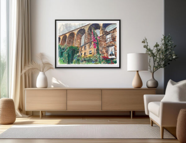 Denby dale foxglove painting in room