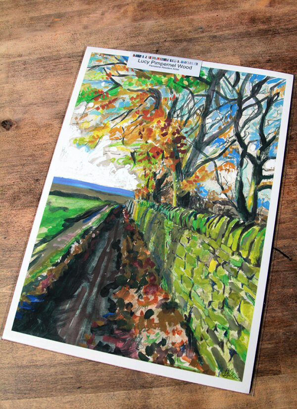 Painting of Woodhead Wall by Lucy Pimpernel Wood