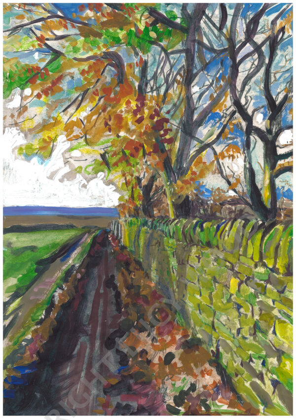 Painting of Woodhead Wall by Lucy Pimpernel Wood