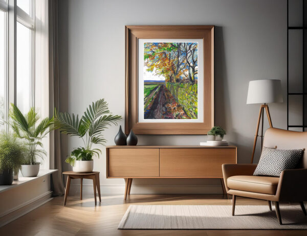 Painting of Woodhead Wall in room