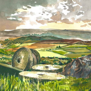 Painting of Last Millstones by Lucy Pimpernel Wood