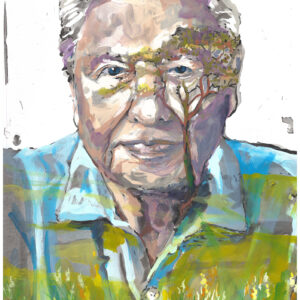 David Attenborugh Painting by The Peak Painter