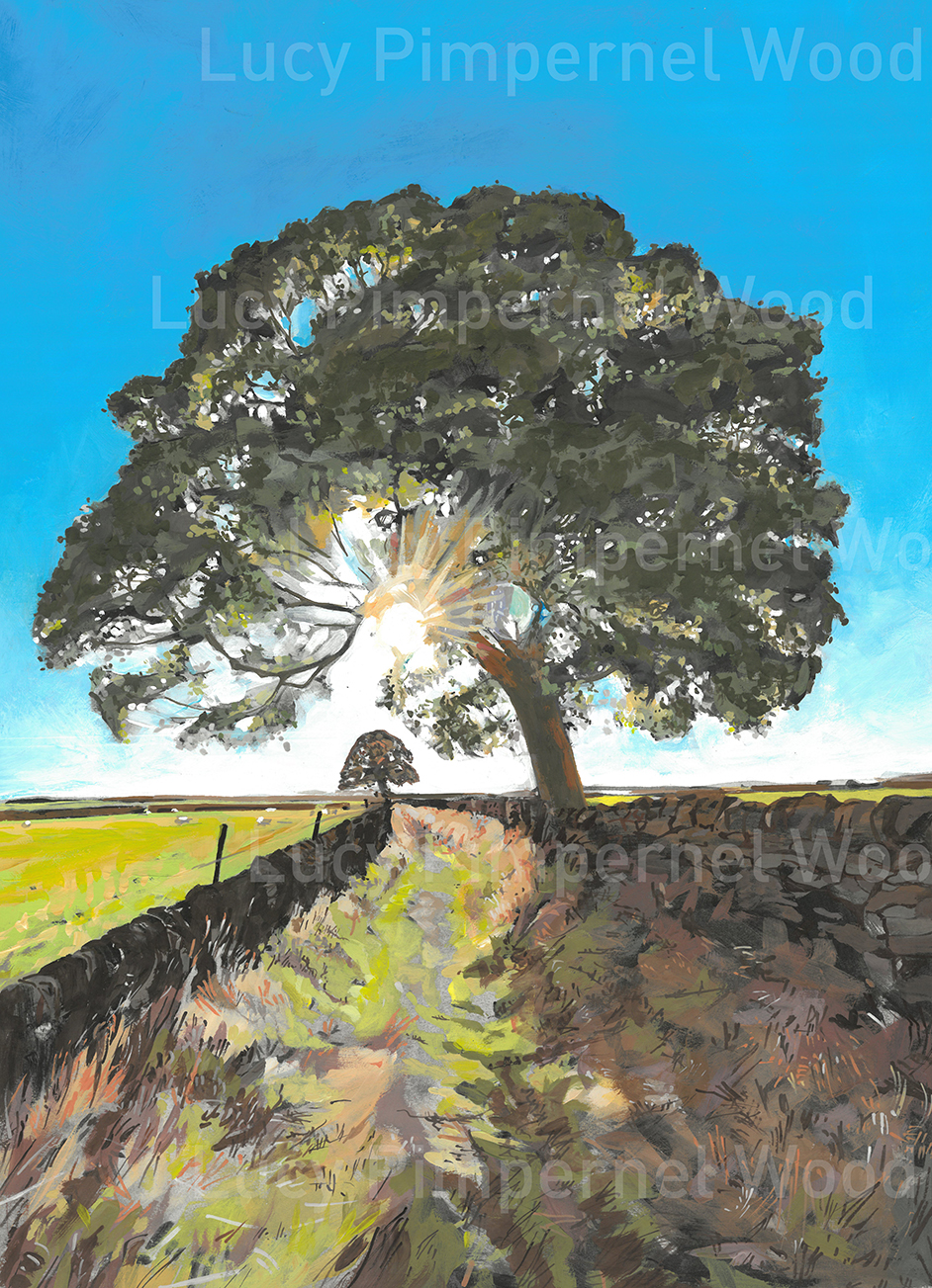 Painting of Sykes Lane Penistone