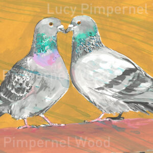 Original Pigeon Painting